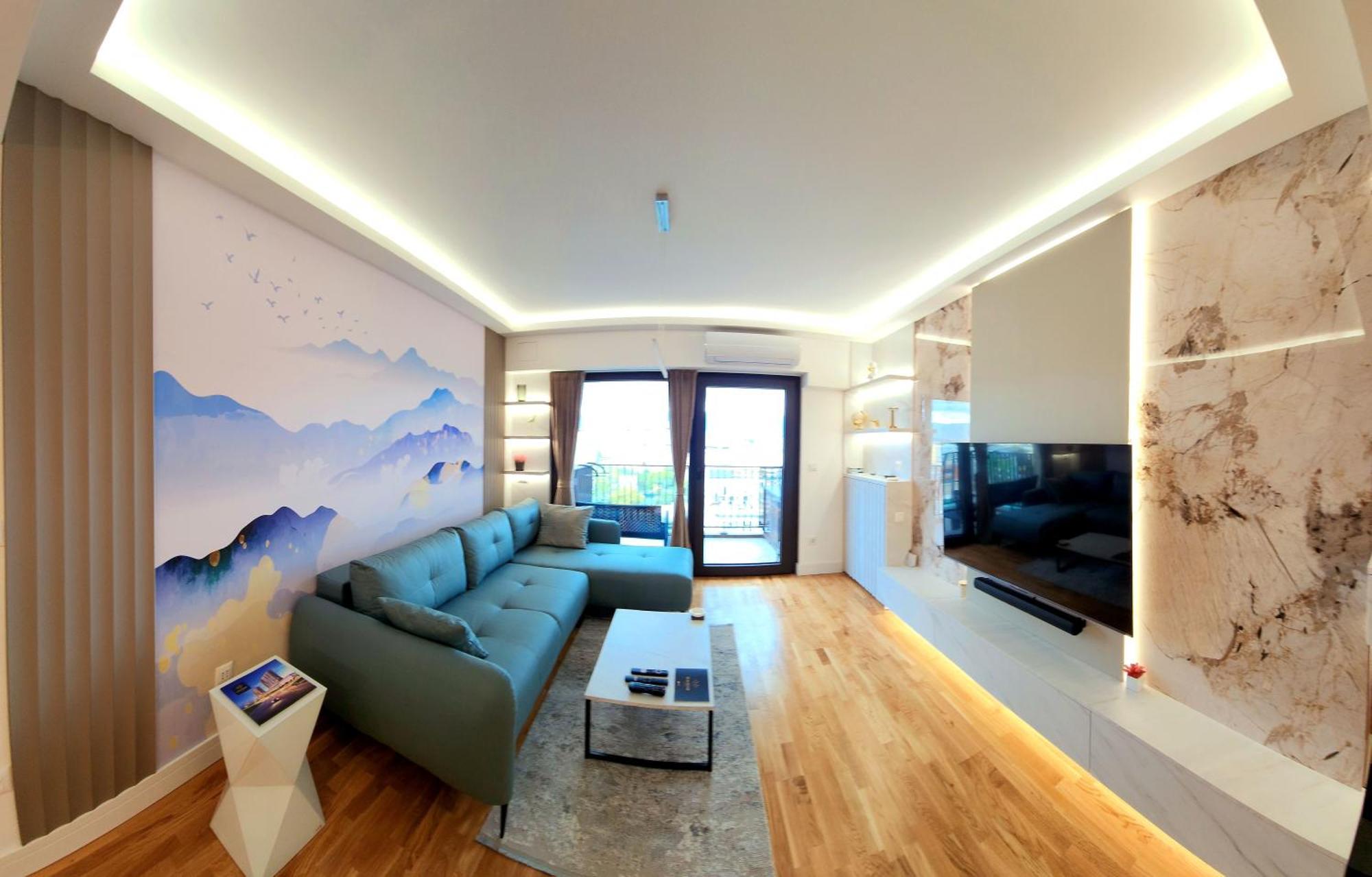 Diamond Residences 10Th Fl. Lux Apt. W/ City View 斯科普里 外观 照片