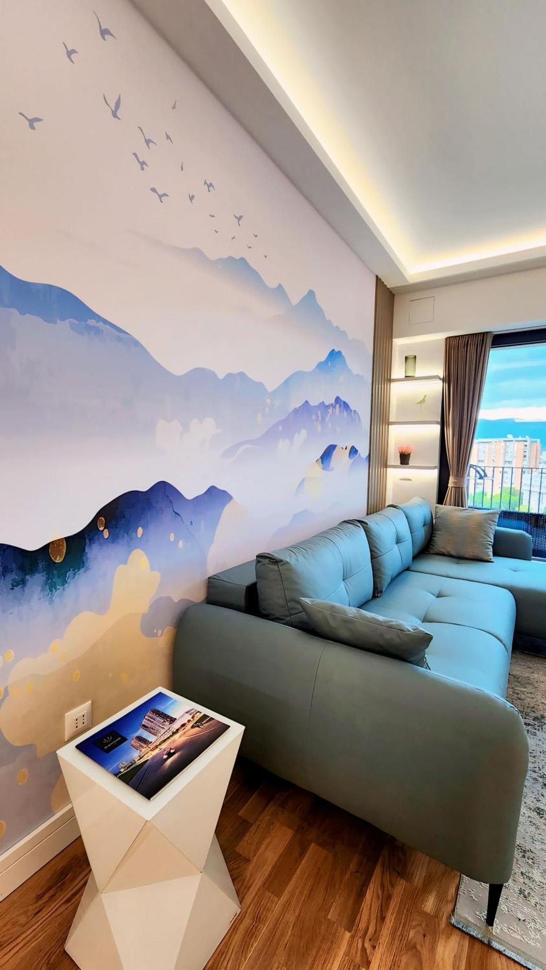 Diamond Residences 10Th Fl. Lux Apt. W/ City View 斯科普里 外观 照片