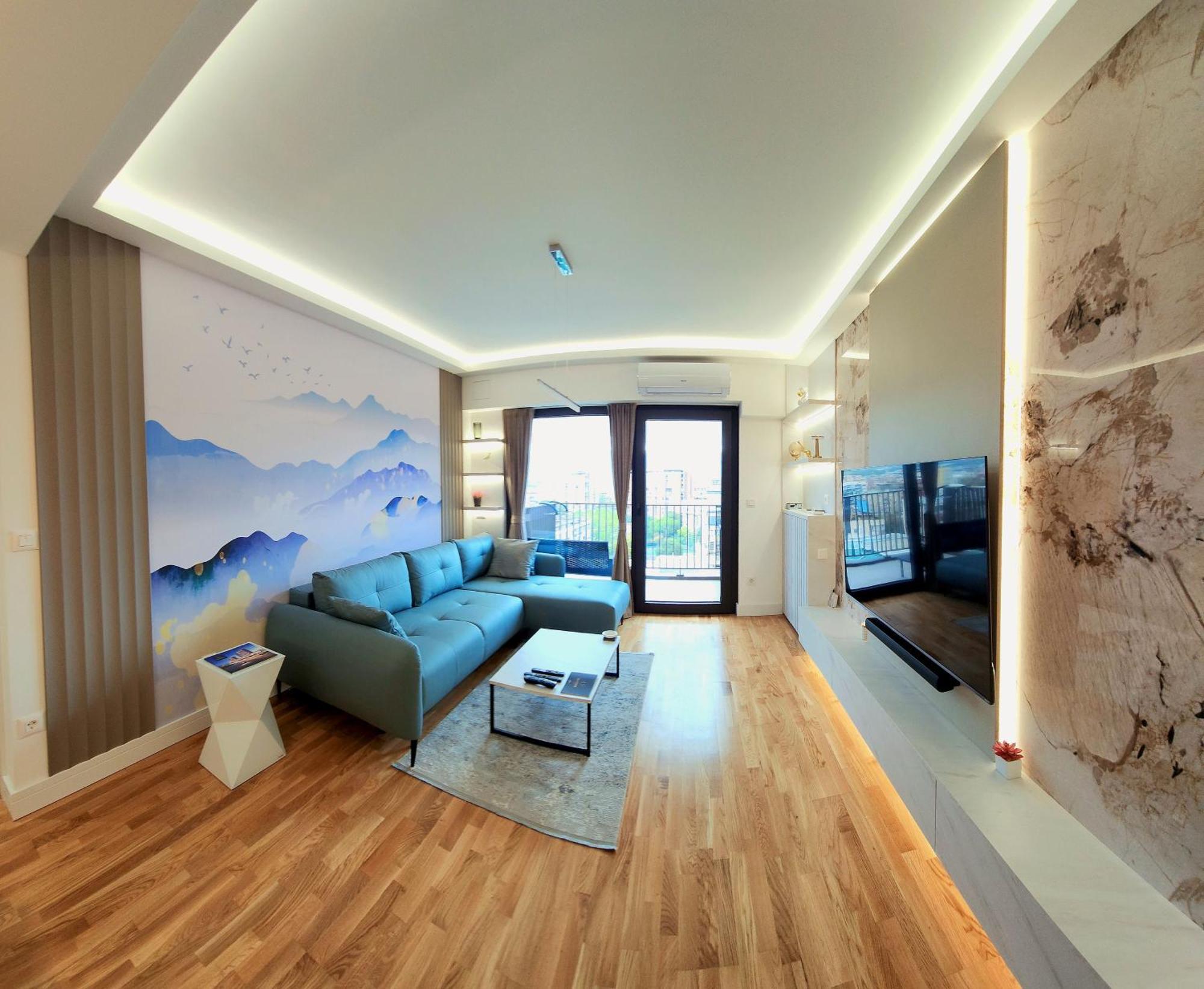 Diamond Residences 10Th Fl. Lux Apt. W/ City View 斯科普里 外观 照片