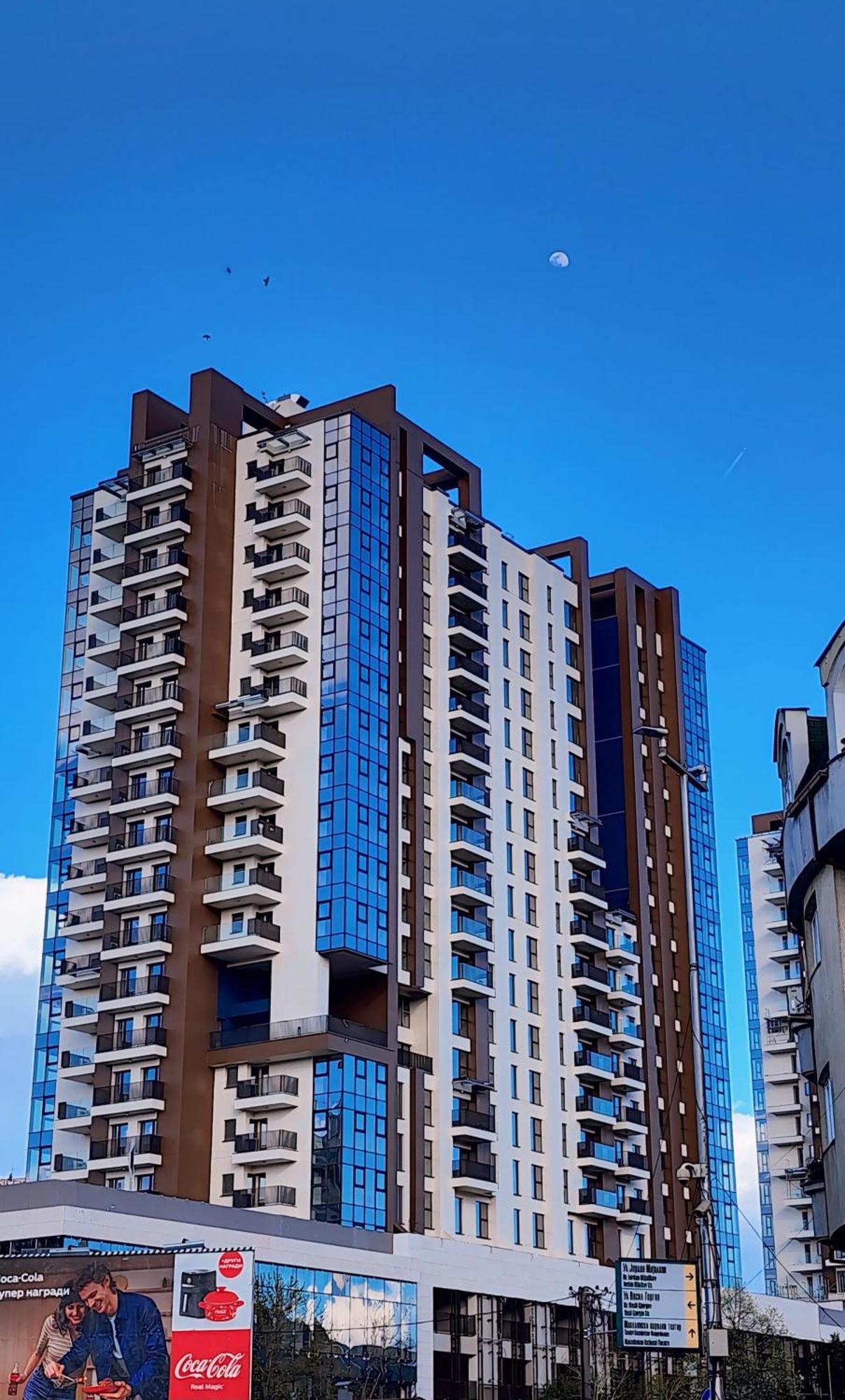 Diamond Residences 10Th Fl. Lux Apt. W/ City View 斯科普里 外观 照片