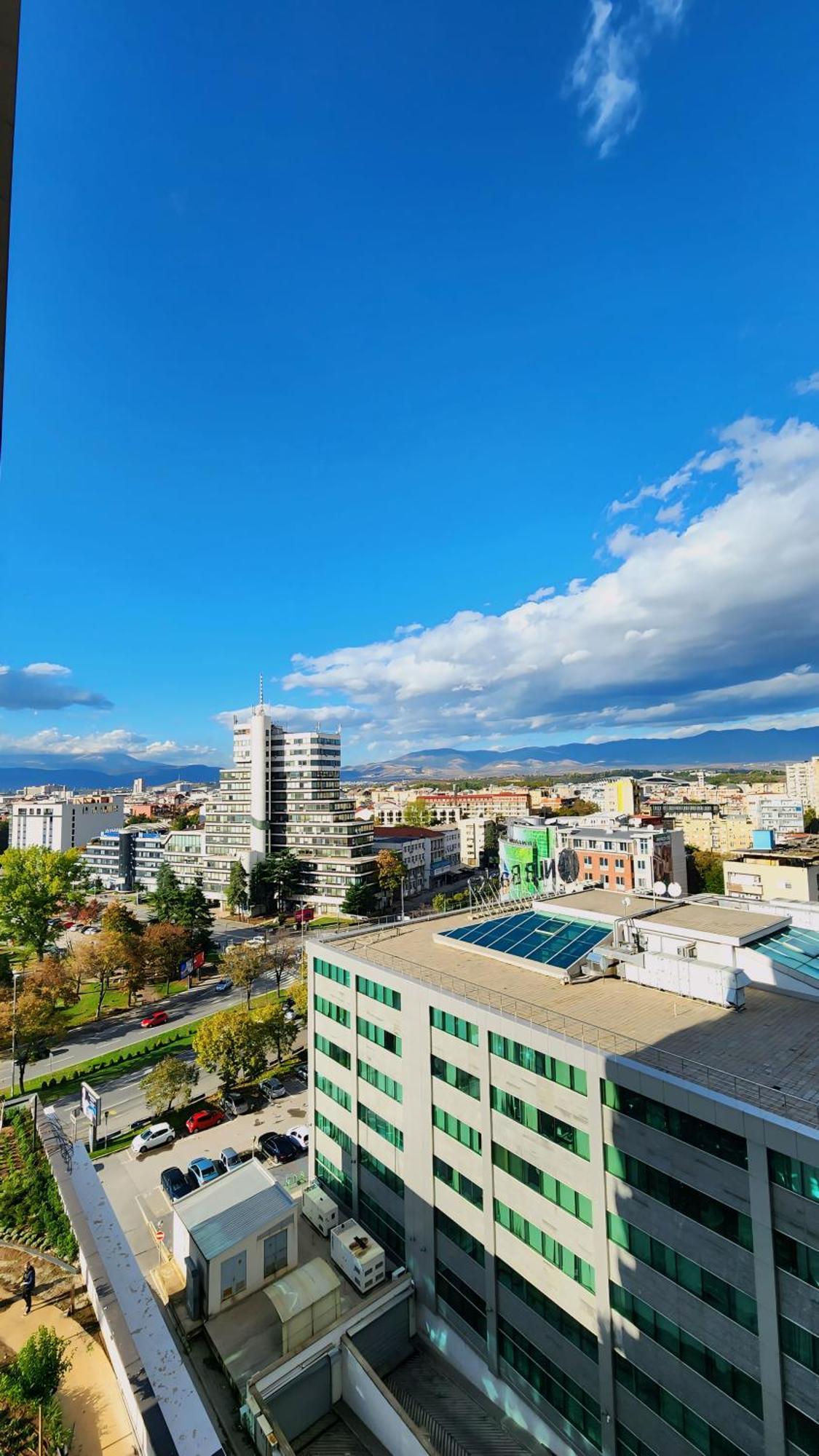 Diamond Residences 10Th Fl. Lux Apt. W/ City View 斯科普里 外观 照片